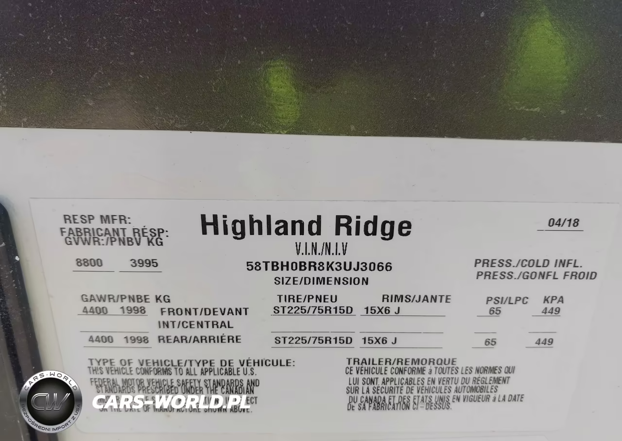 2019 Highland Ridge Open Range Series 29 VIN:58TBH0BR8K3UJ3066 - 9