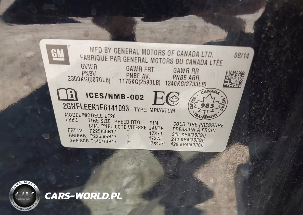 2015 Chevrolet Equinox Ls VIN:2GNFLEEK1F6141093 - 9