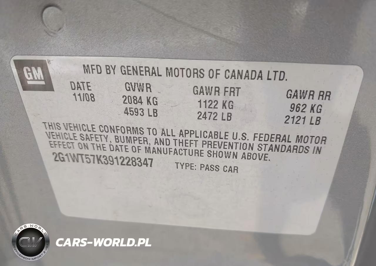 2009 Chevrolet Impala Lt VIN:2G1WT57K391228347 - 9