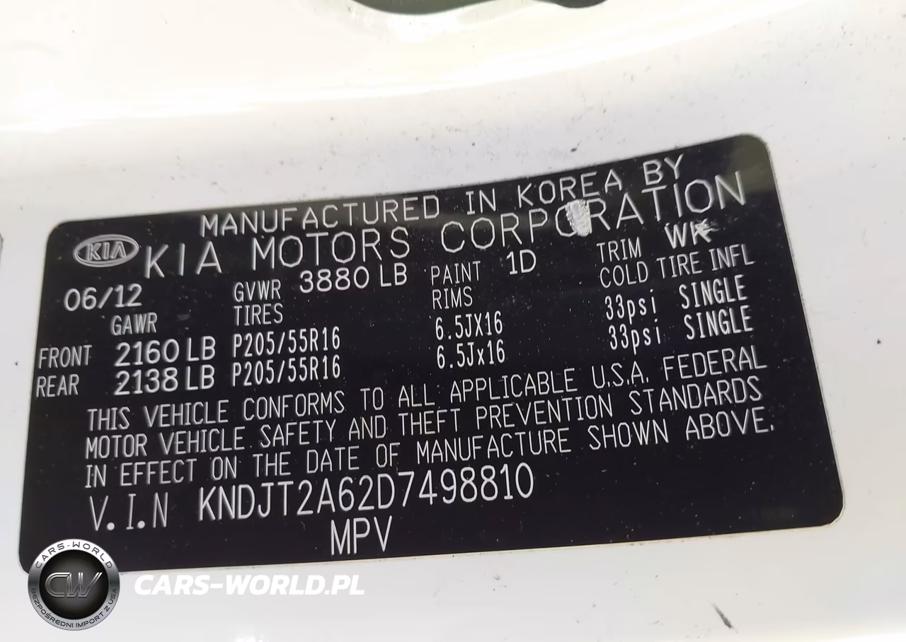 2013 Kia Soul + VIN:KNDJT2A62D7498810 - 9
