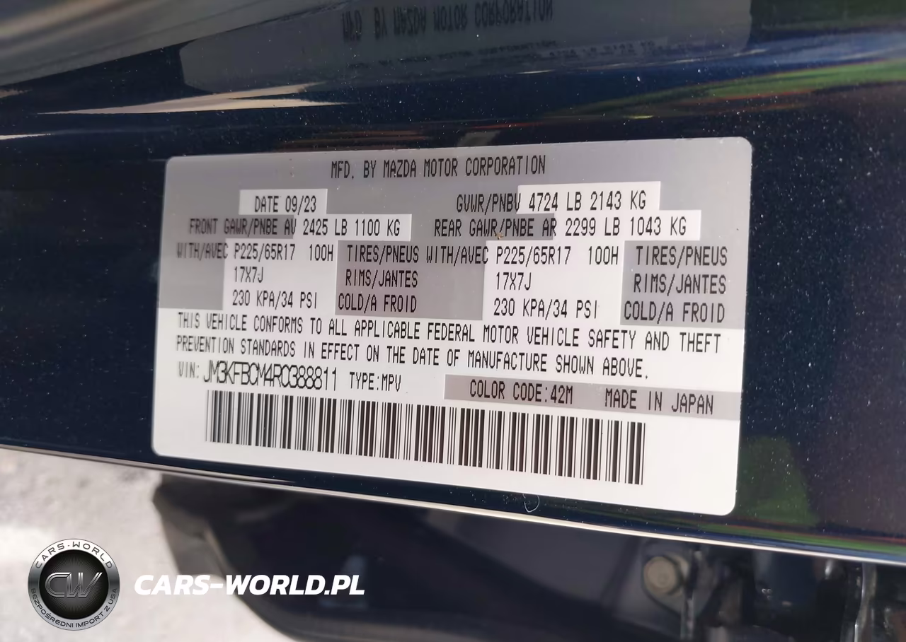 2024 Mazda Cx-5 2.5 S Preferred VIN:JM3KFBCM4R0388811 - 9