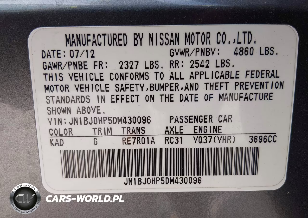 2013 Infiniti Ex37 Journey VIN:JN1BJ0HP5DM430096 - 9