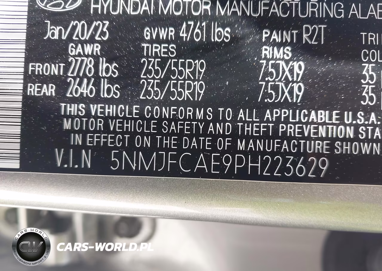 2023 Hyundai Tucson Sel VIN:5NMJFCAE9PH223629 - 9