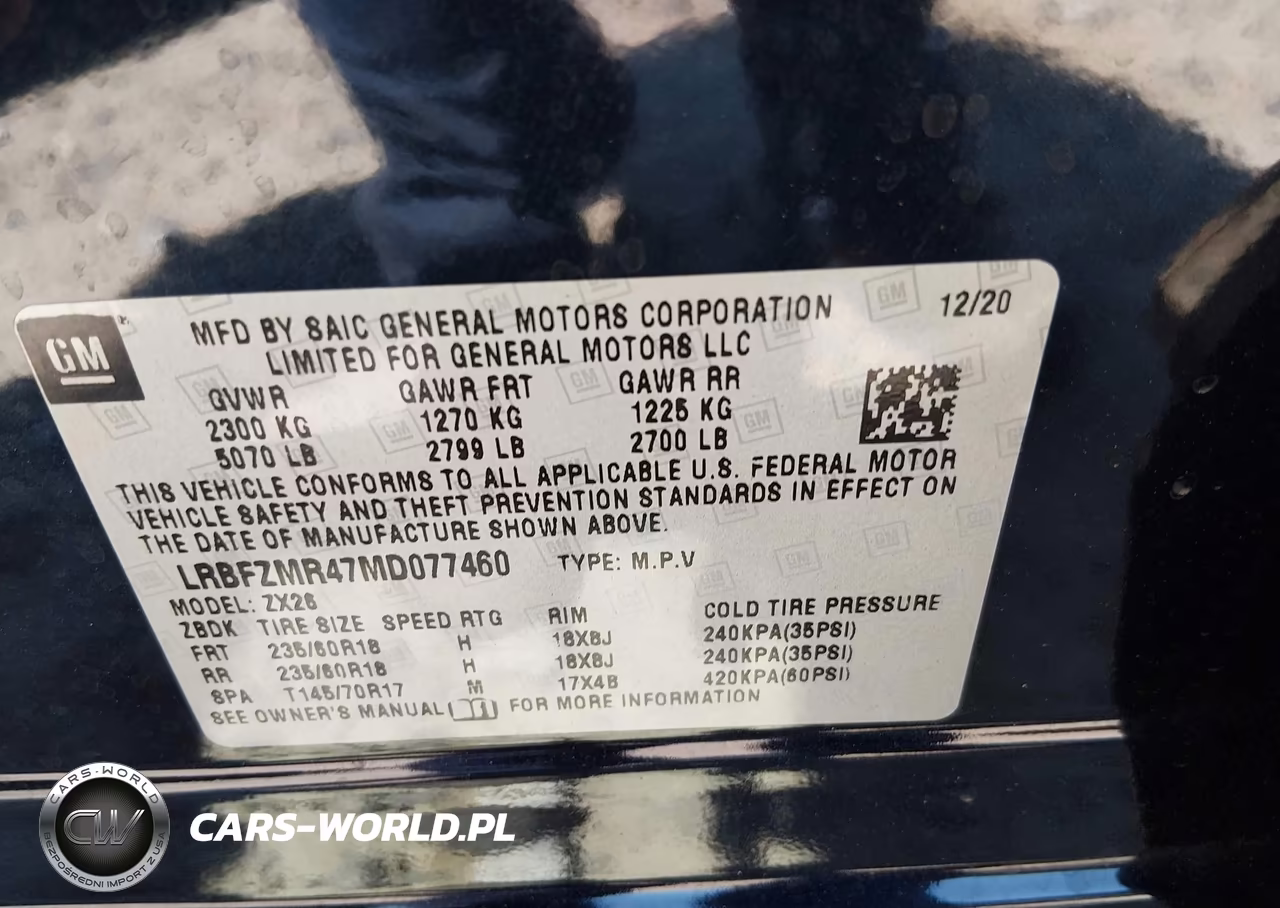 2021 Buick Envision Awd Preferred VIN:LRBFZMR47MD077460 - 9