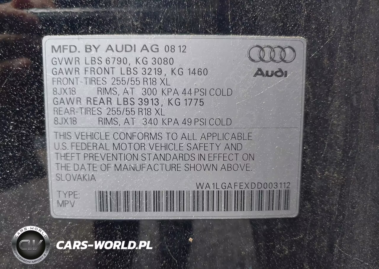 2013 Audi Q7 3.0T Premium VIN:WA1LGAFEXDD003112 - 9