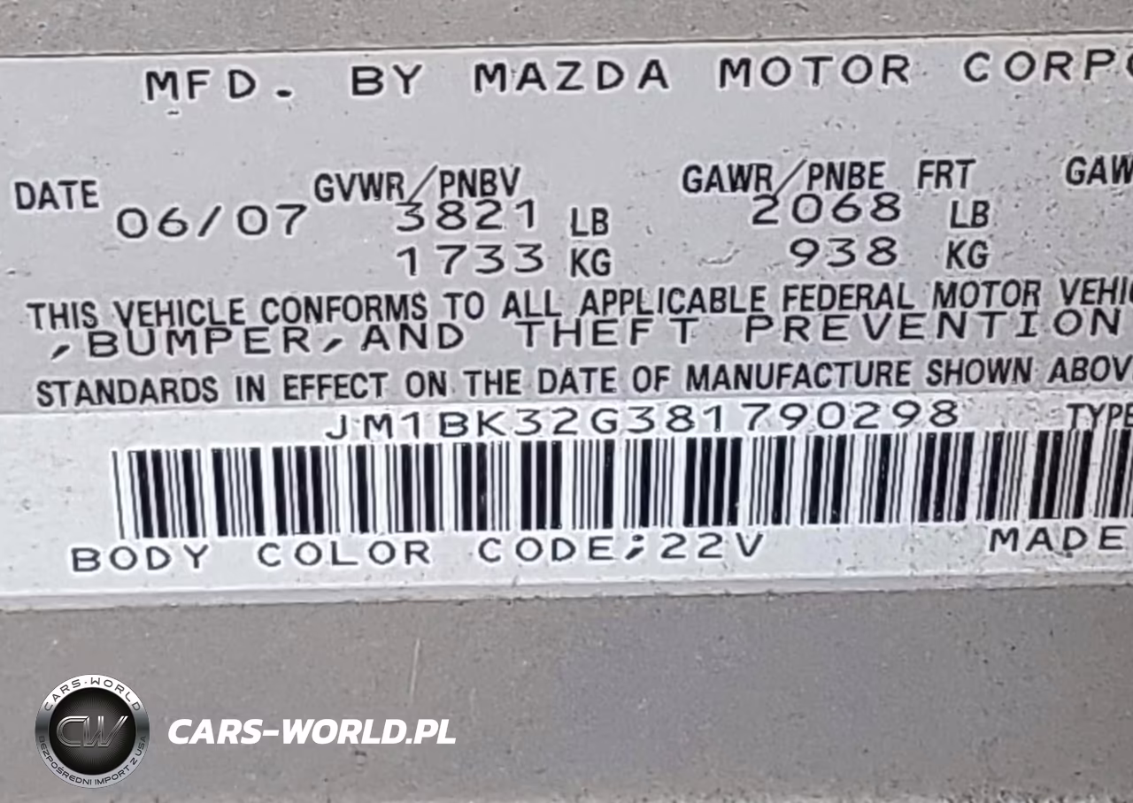 2008 Mazda Mazda3 I VIN:JM1BK32G381790298 - 9