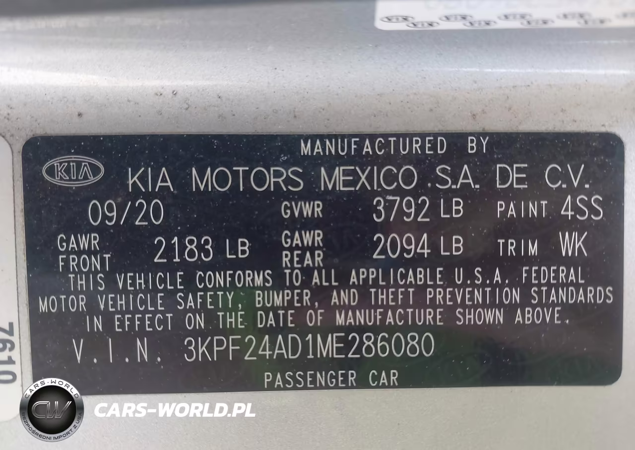 2021 Kia Forte Lxs VIN:3KPF24AD1ME286080 - 9