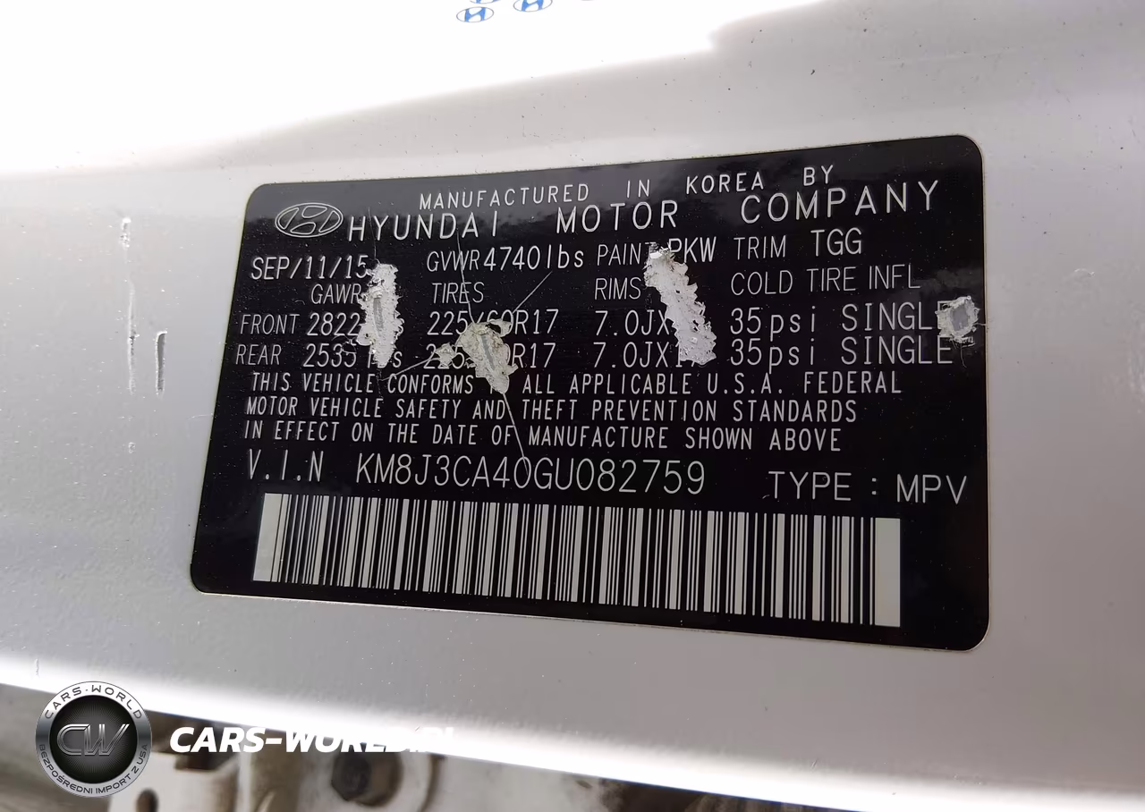 2016 Hyundai Tucson Se VIN:KM8J3CA40GU082759 - 9
