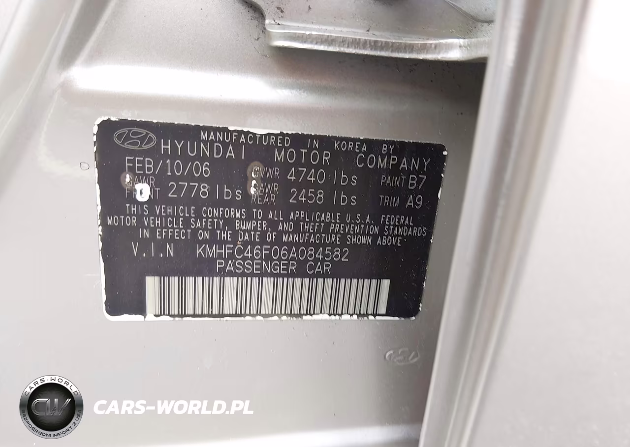 2006 Hyundai Azera Limited-Se VIN:KMHFC46F06A084582 - 9