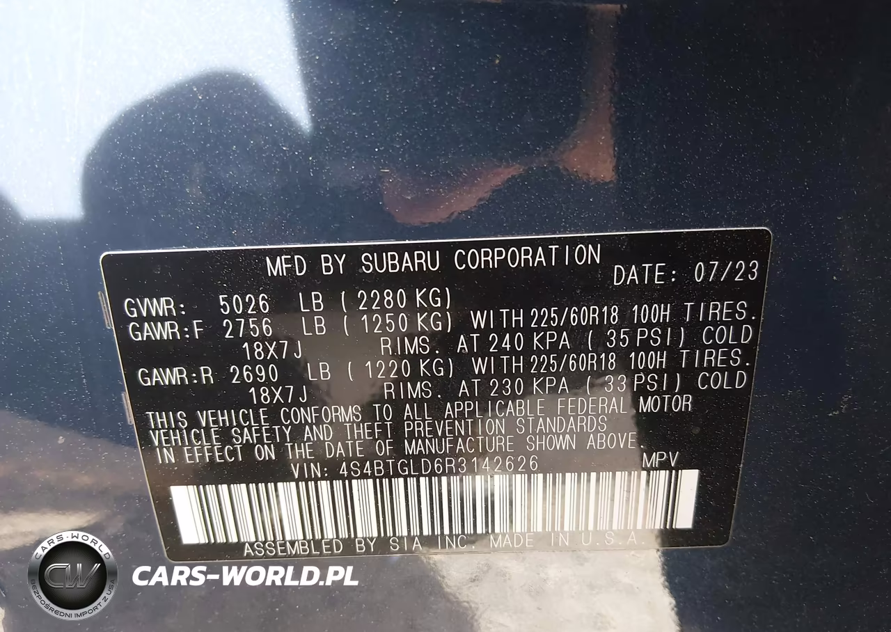 2024 Subaru Outback Onyx Edition Xt VIN:4S4BTGLD6R3142626 - 9