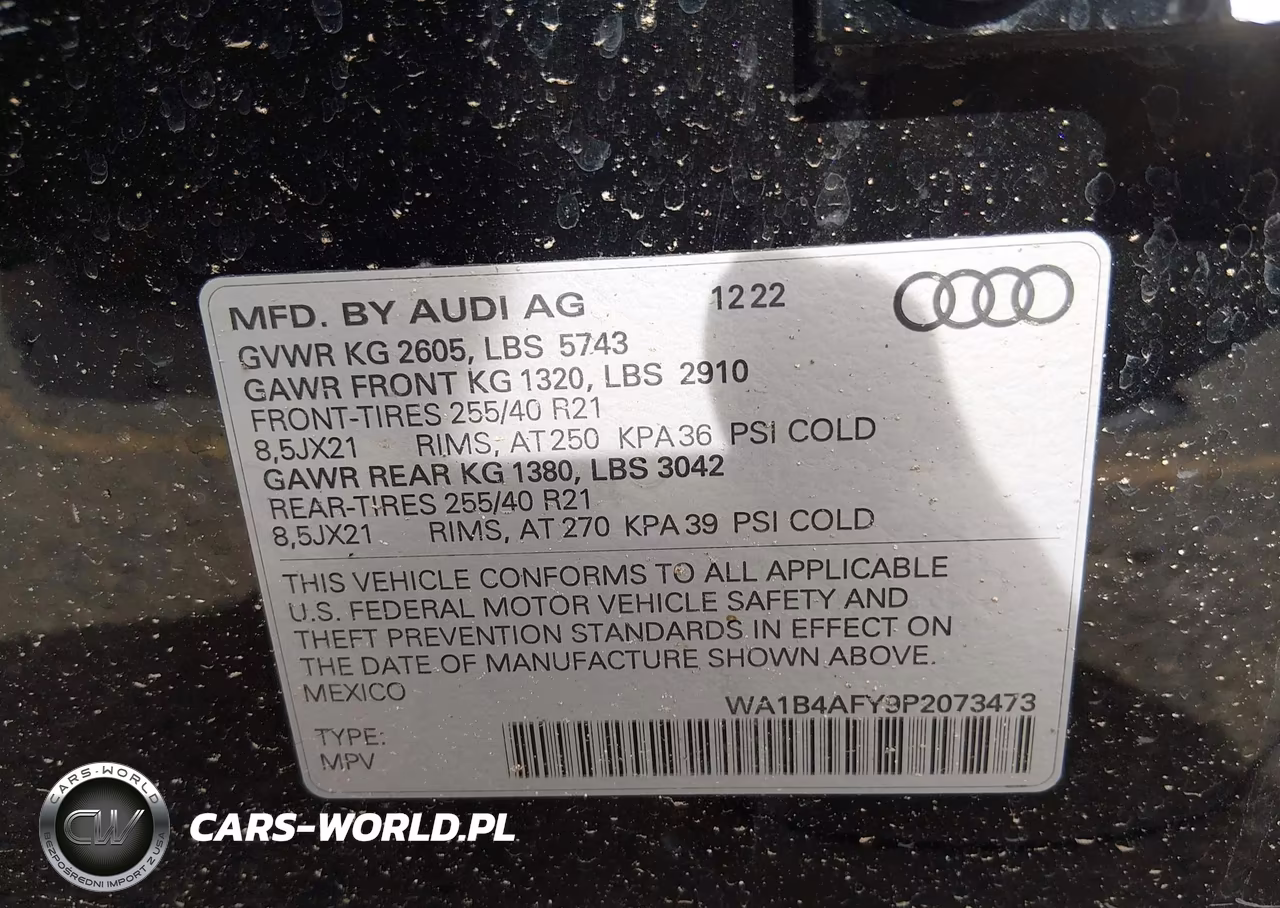 2023 Audi Sq5 Premium Plus Tfsi Quattro Tiptronic VIN:WA1B4AFY9P2073473 - 9