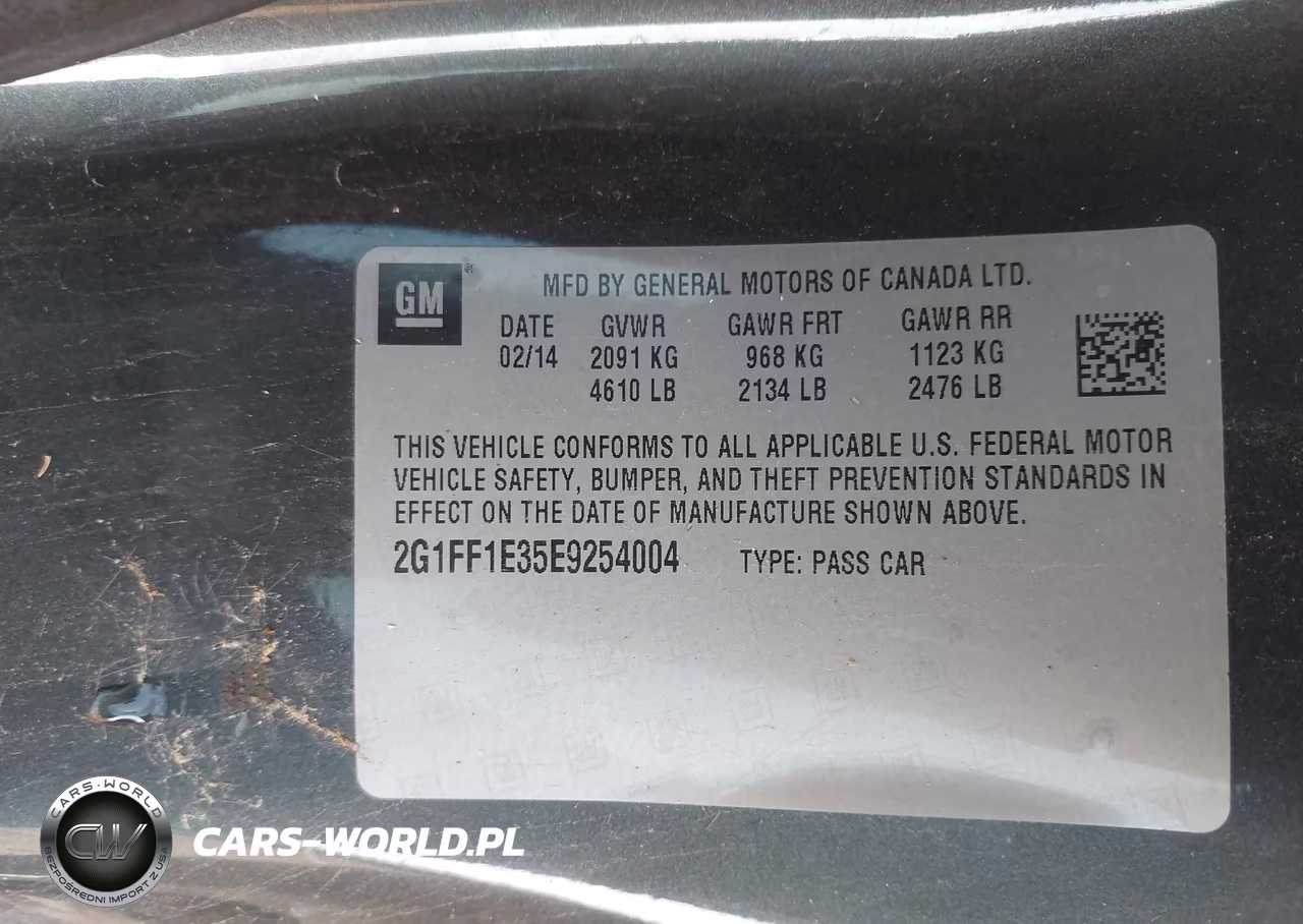 2014 Chevrolet Camaro 1Lt VIN:2G1FF1E35E9254004 - 9