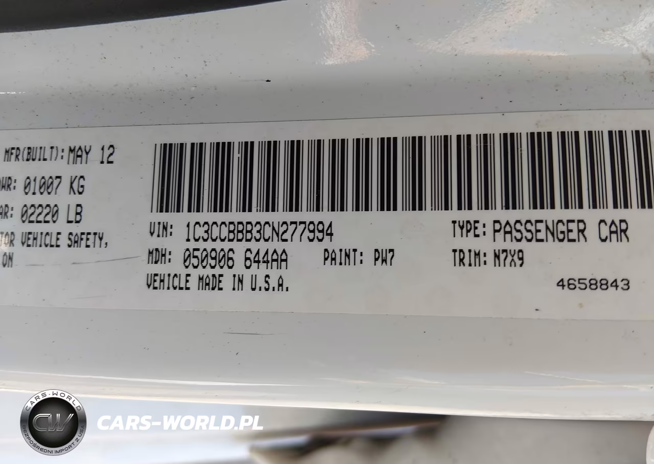 2012 Chrysler 200 Touring VIN:1C3CCBBB3CN277994 - 9