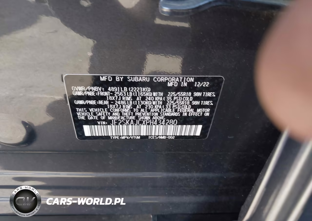 2023 Subaru Forester Sport VIN:JF2SKAJCXPH434280 - 9