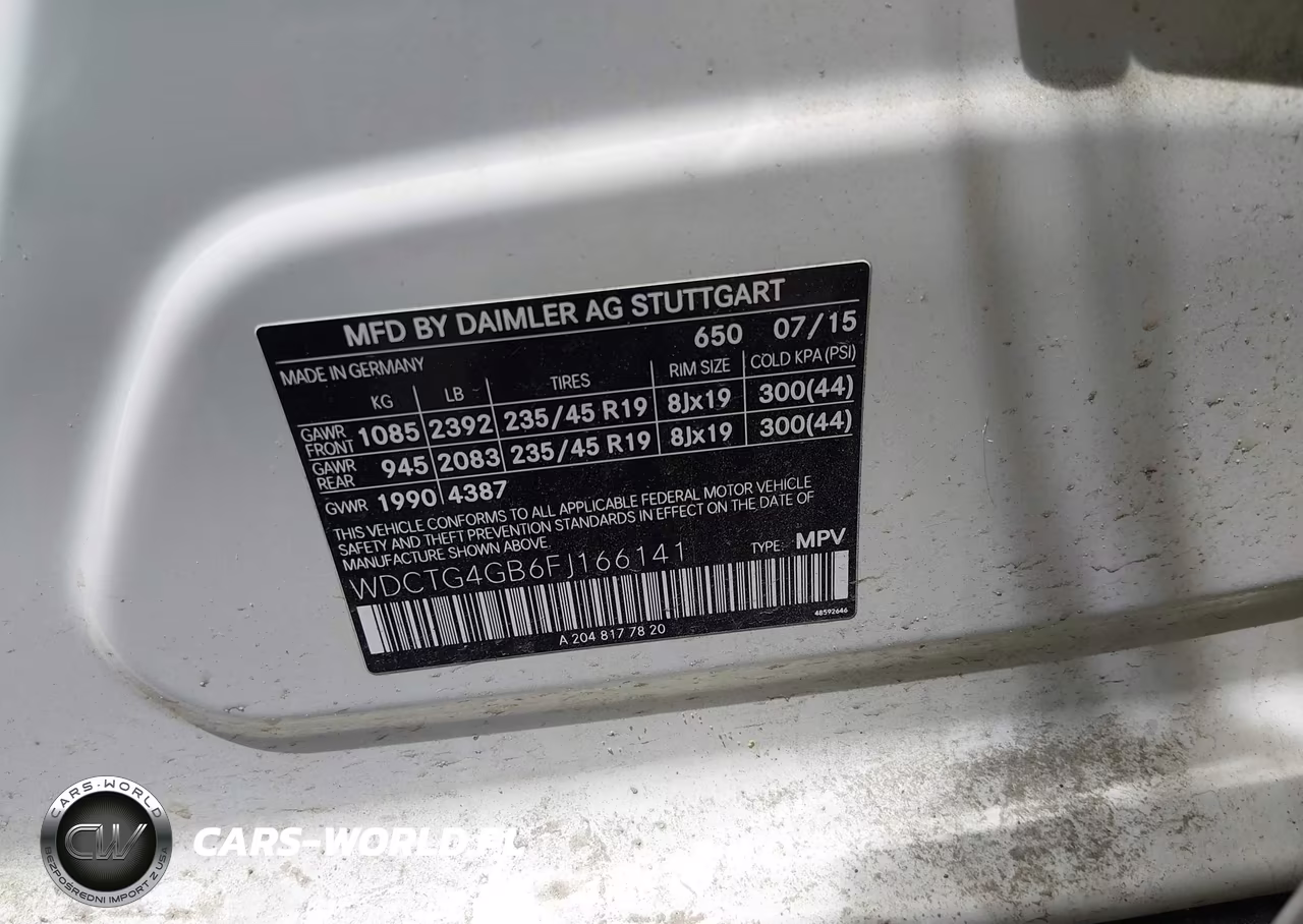 2015 Mercedes-Benz Gla 250 4Matic VIN:WDCTG4GB6FJ166141 - 9