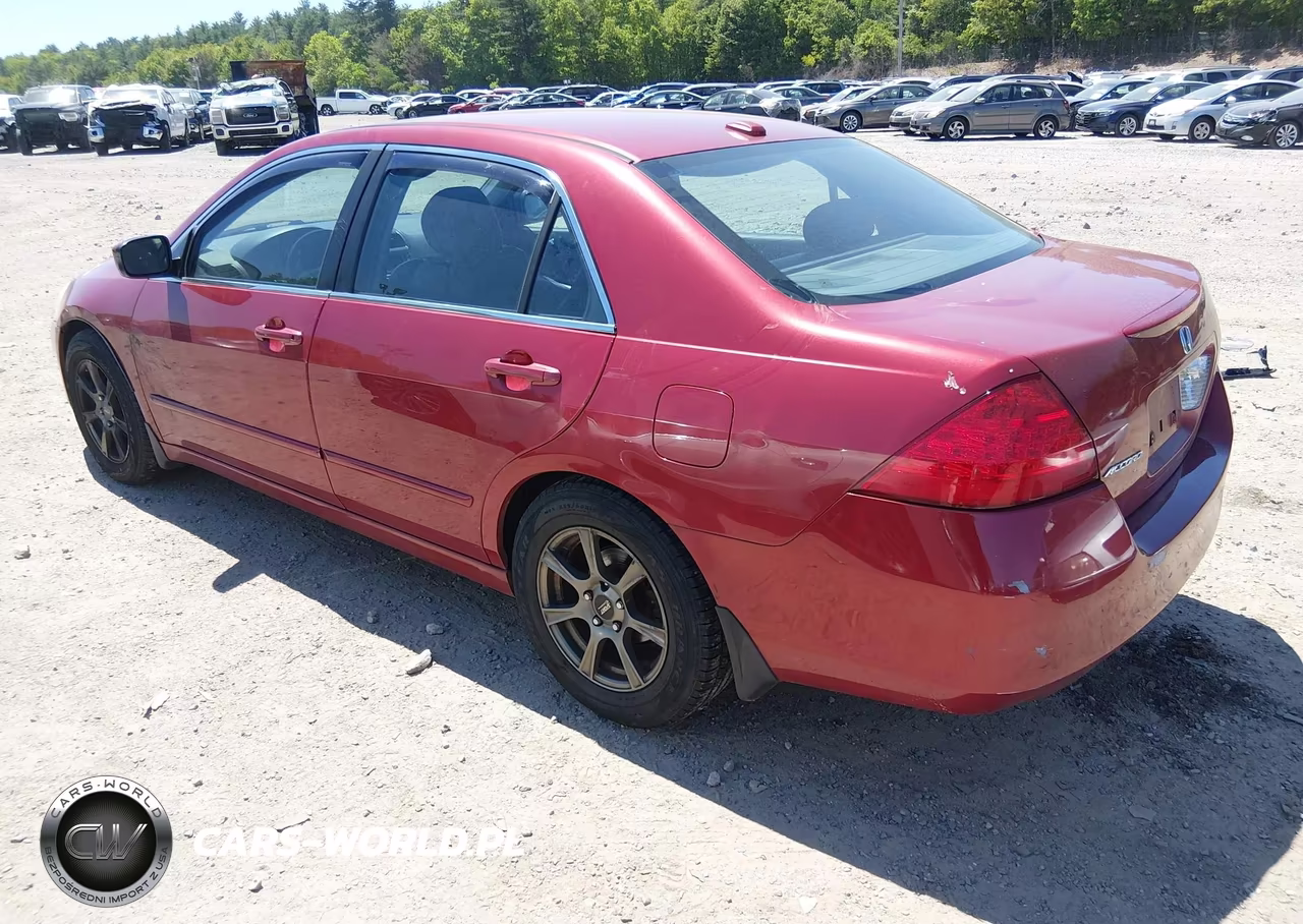 2007 Honda Accord 2.4 Ex VIN:1HGCM568X7A070025 - 3
