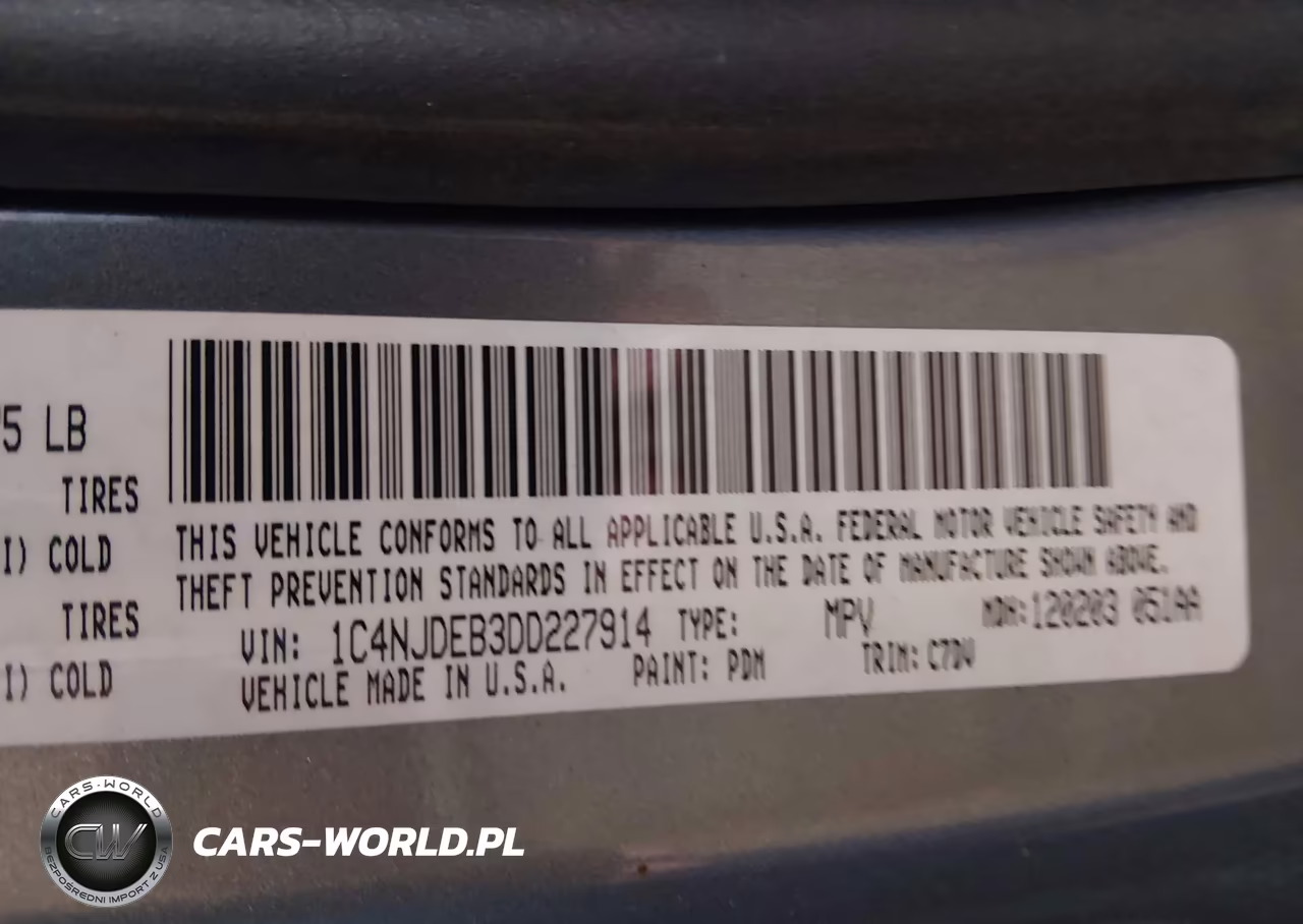 2013 Jeep Compass Latitude VIN:1C4NJDEB3DD227914 - 9