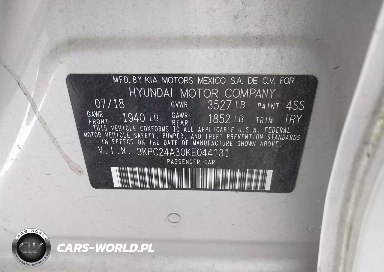 2019 Hyundai Accent Se VIN:3KPC24A30KE044131 - 9
