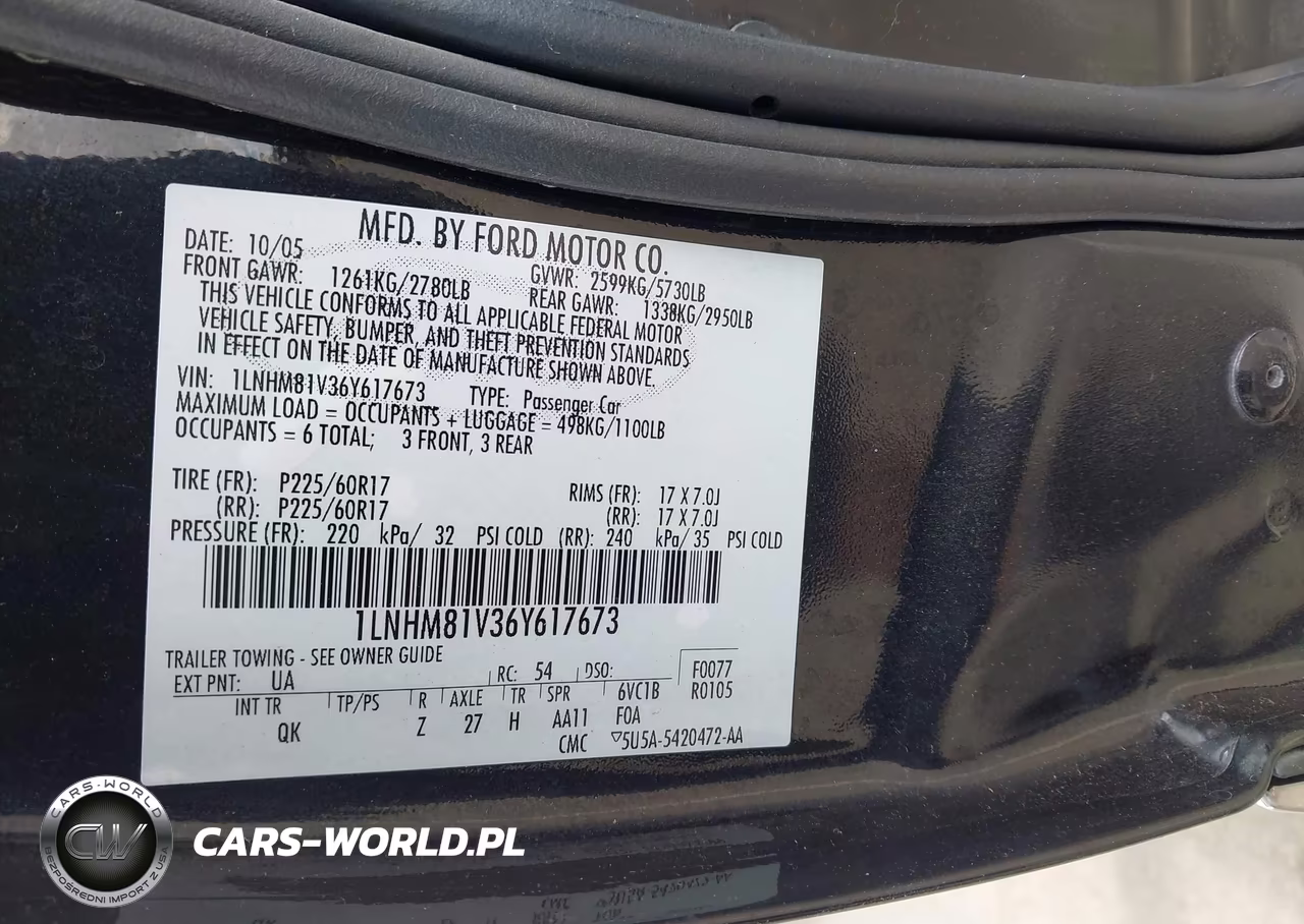 2006 Lincoln Town Car Signature VIN:1LNHM81V36Y617673 - 9