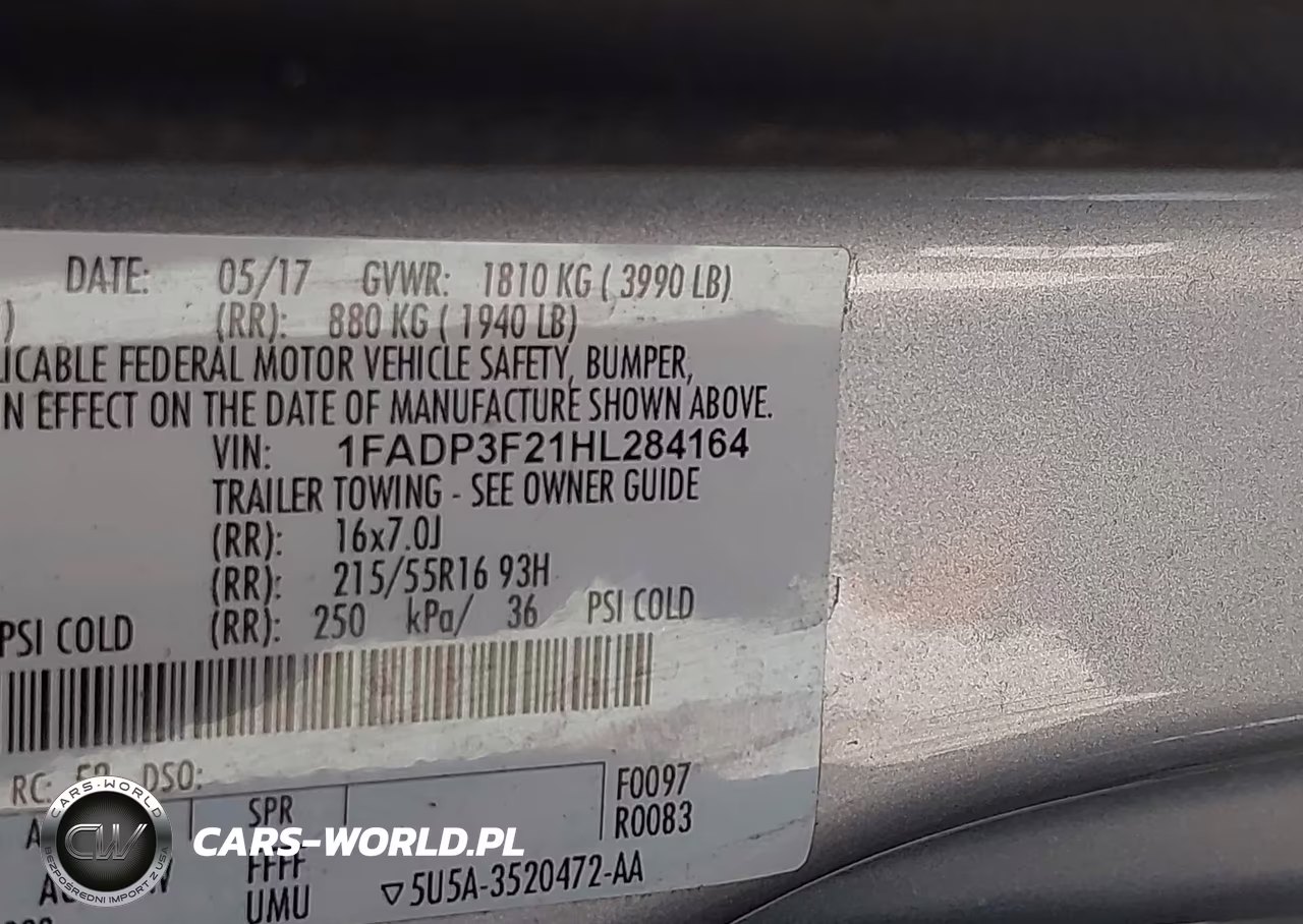 2017 Ford Focus Se VIN:1FADP3F21HL284164 - 9