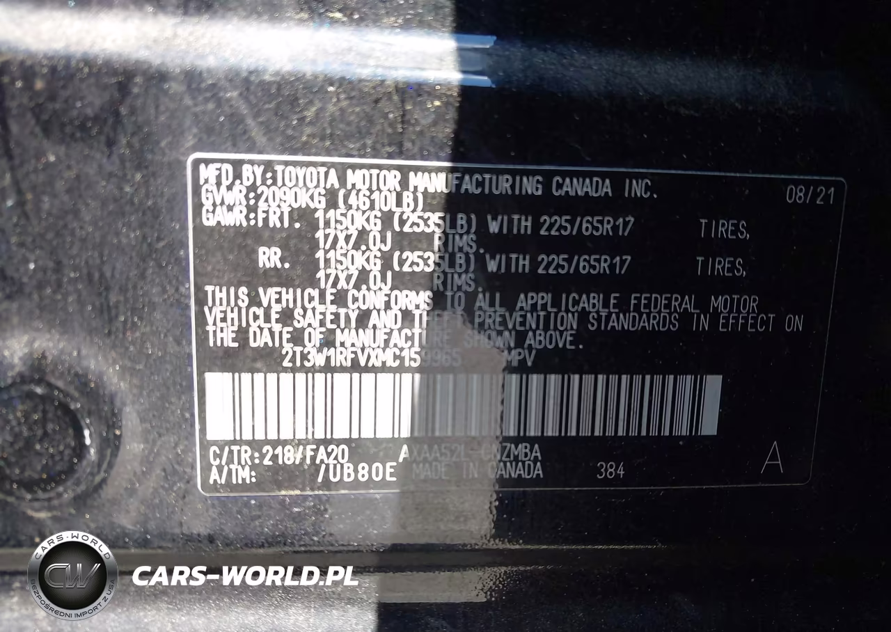 2021 Toyota Rav4 Xle VIN:2T3W1RFVXMC159965 - 9