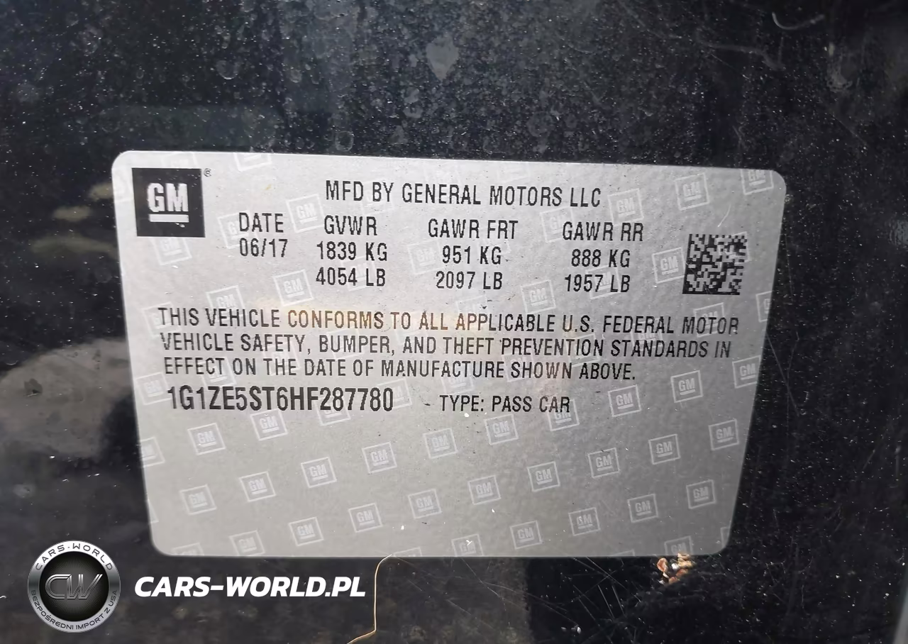 2017 Chevrolet Malibu 1Lt VIN:1G1ZE5ST6HF287780 - 9