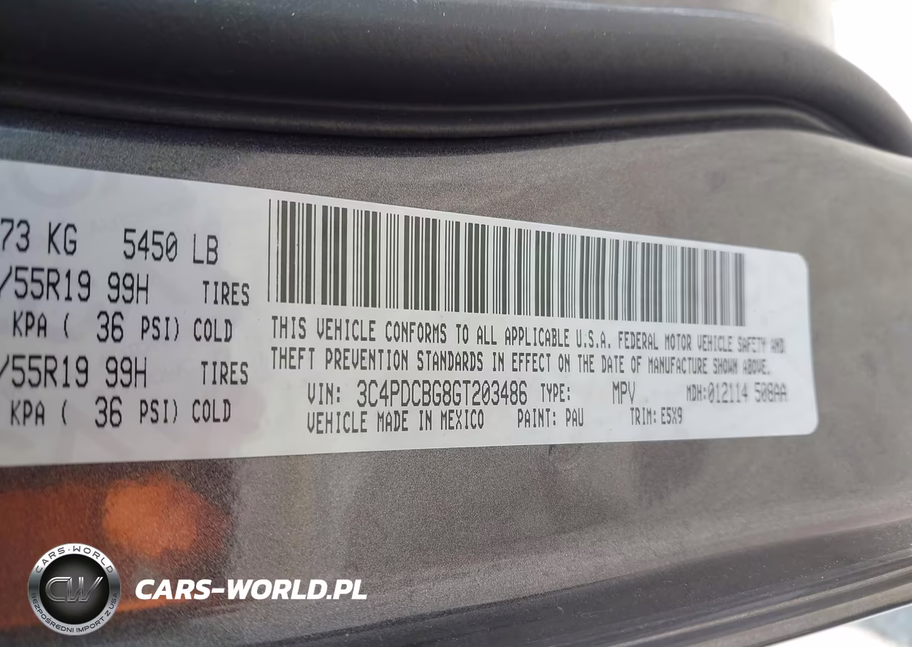 2016 Dodge Journey Sxt VIN:3C4PDCBG8GT203486 - 9