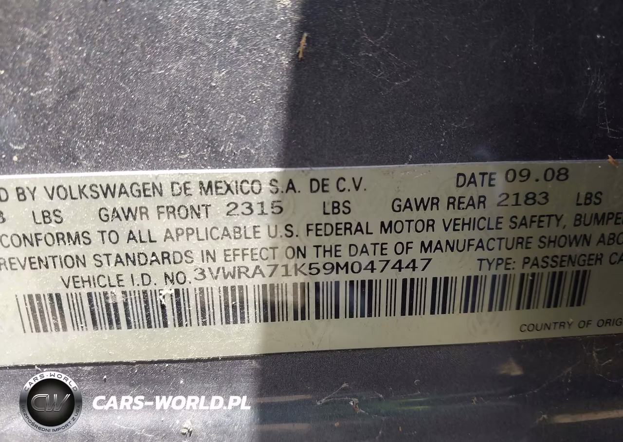 2009 Volkswagen Jetta Wolfsburg Edition VIN:3VWRA71K59M047447 - 9
