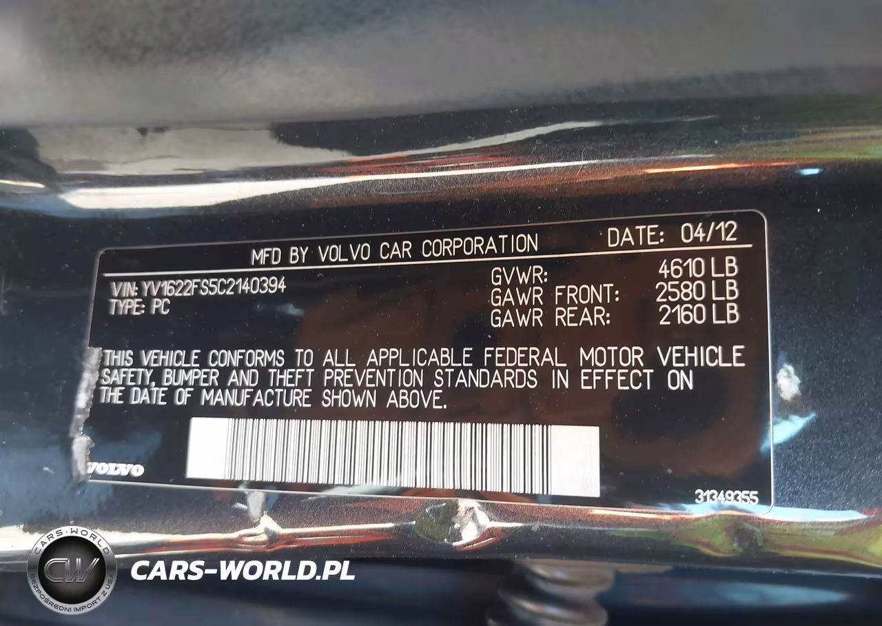 2012 Volvo S60 T5 VIN:YV1622FS5C2140394 - 9