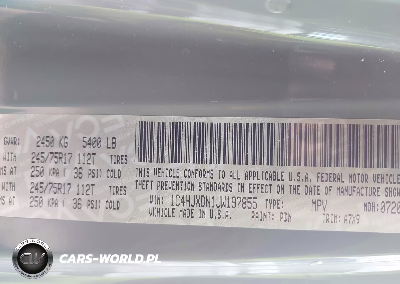2018 Jeep Wrangler Unlimited Sport S 4X4 VIN:1C4HJXDN1JW197855 - 9