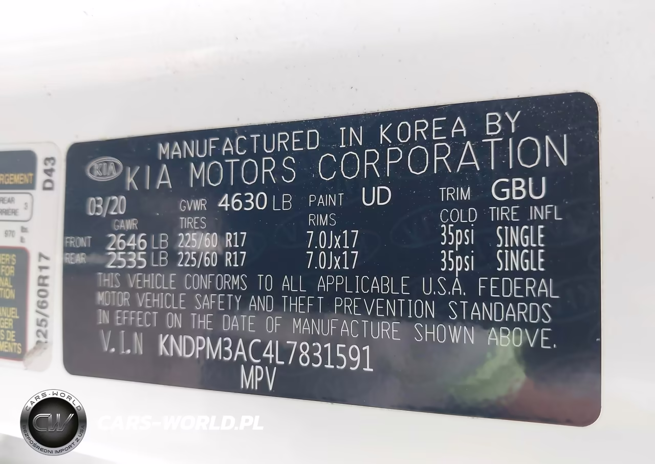 2020 Kia Sportage Lx VIN:KNDPM3AC4L7831591 - 9