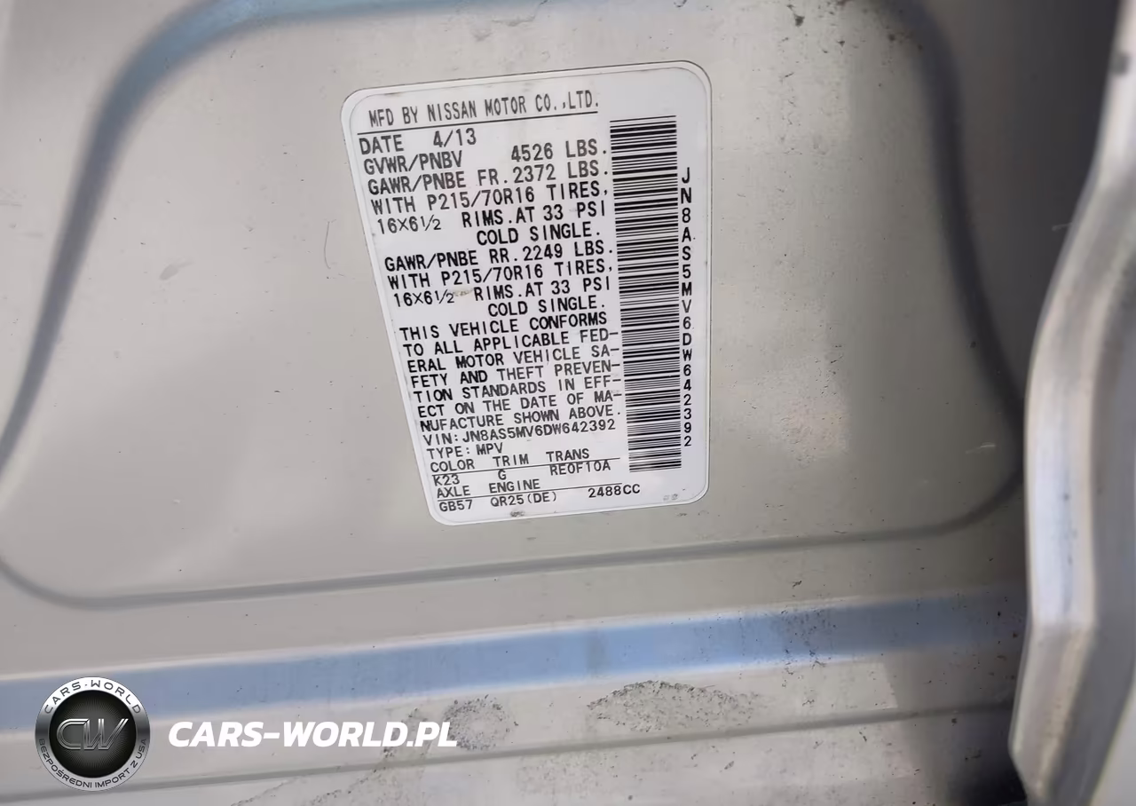 2013 Nissan Rogue S VIN:JN8AS5MV6DW642392 - 9