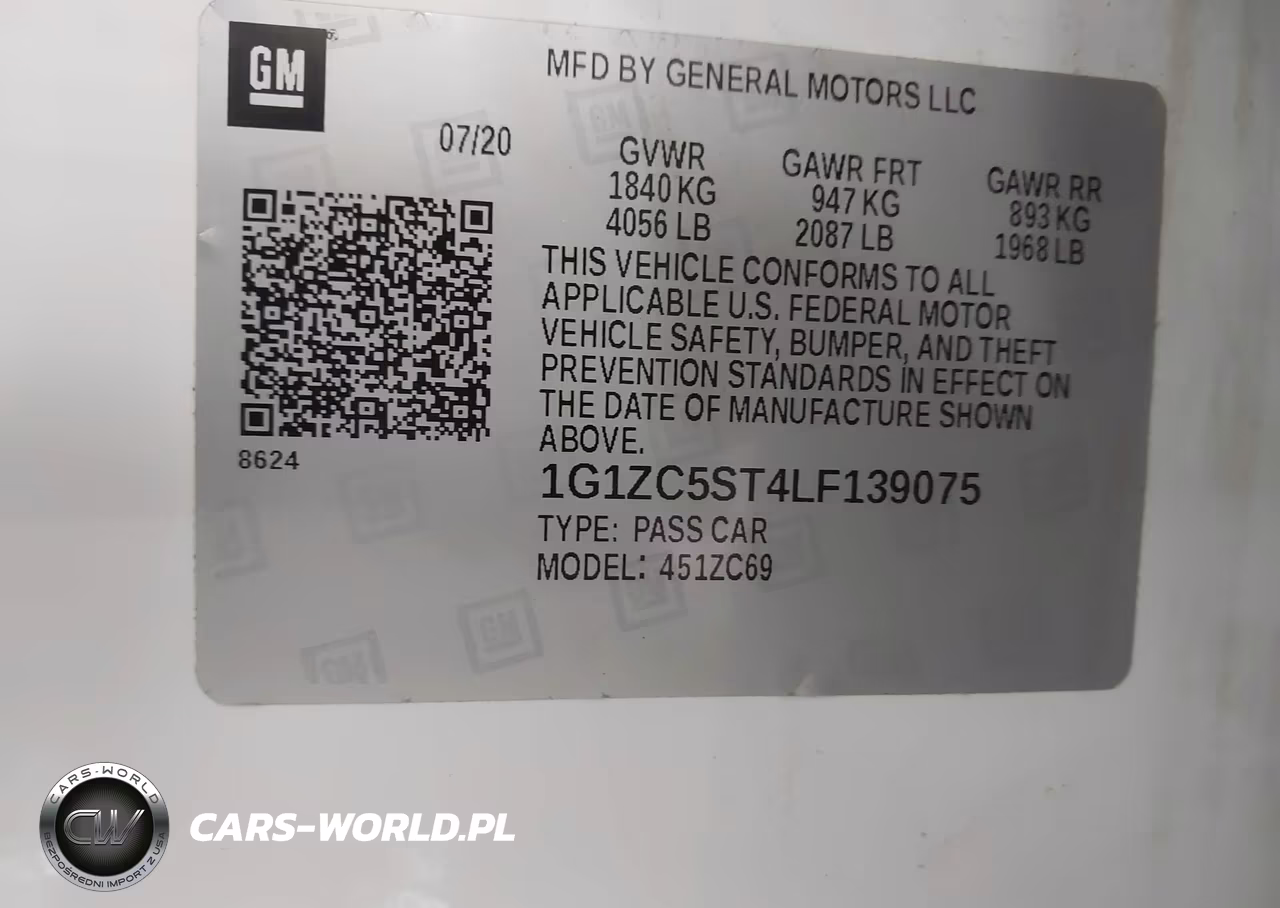2020 Chevrolet Malibu Fwd 1Fl VIN:1G1ZC5ST4LF139075 - 9