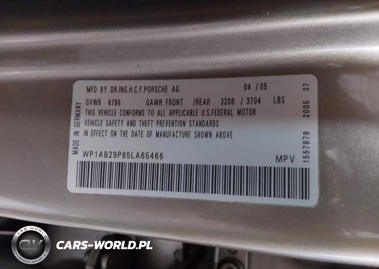 2005 Porsche Cayenne S VIN:WP1AB29P85LA65466 - 9