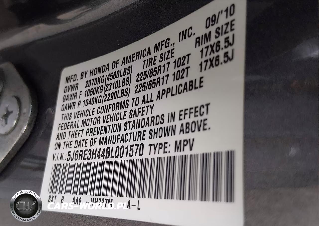 2011 Honda Cr-V Se VIN:5J6RE3H44BL001570 - 9