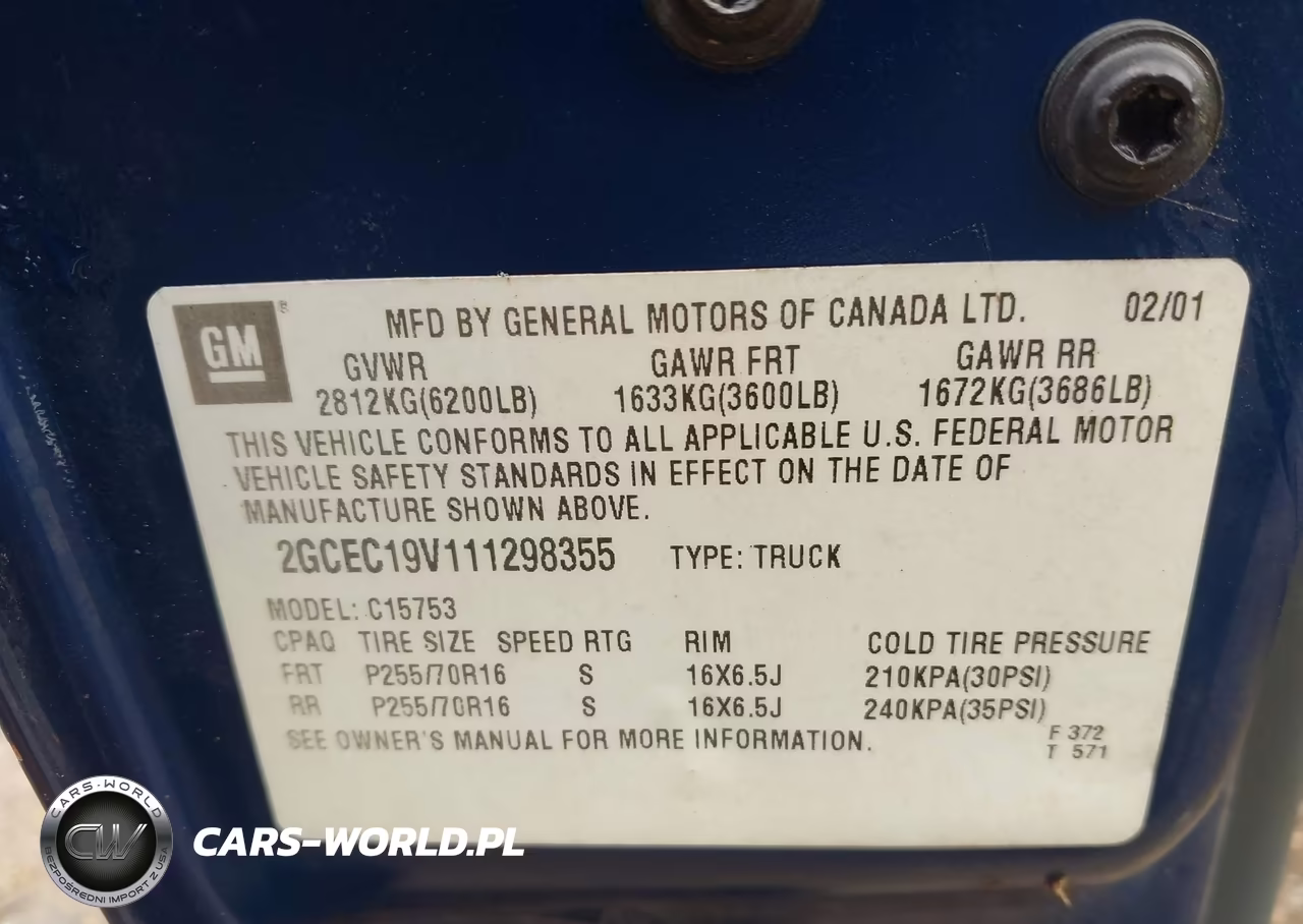 2001 Chevrolet Silverado 1500 Ls VIN:2GCEC19V111298355 - 9