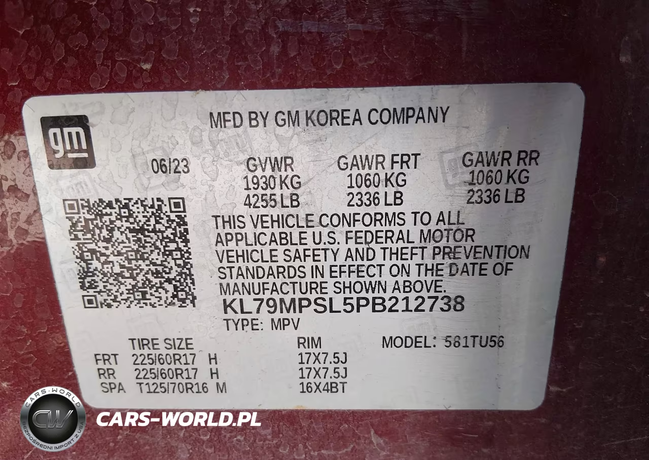 2023 Chevrolet Trailblazer Fwd Lt VIN:KL79MPSL5PB212738 - 9