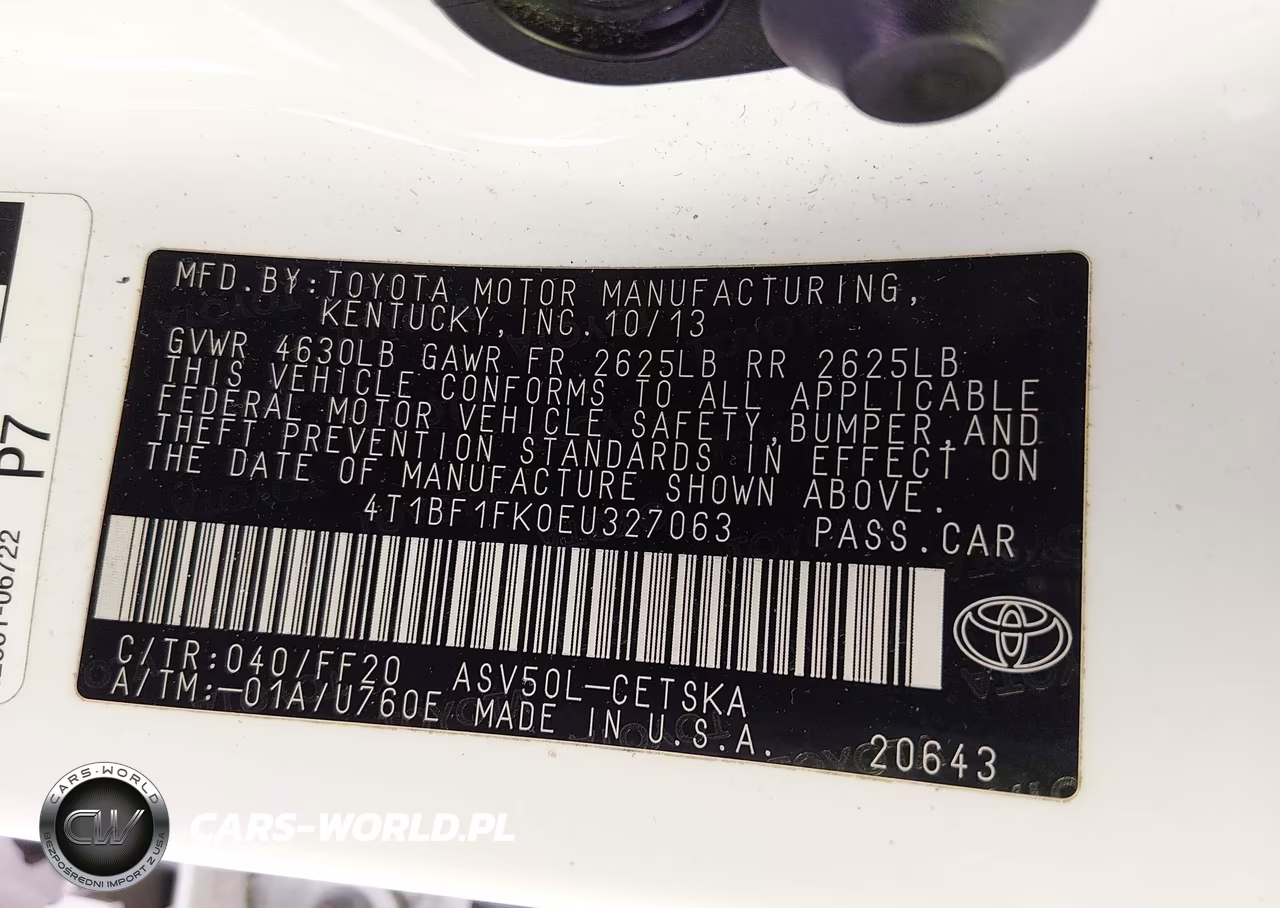 2014 Toyota Camry Se VIN:4T1BF1FK0EU327063 - 9