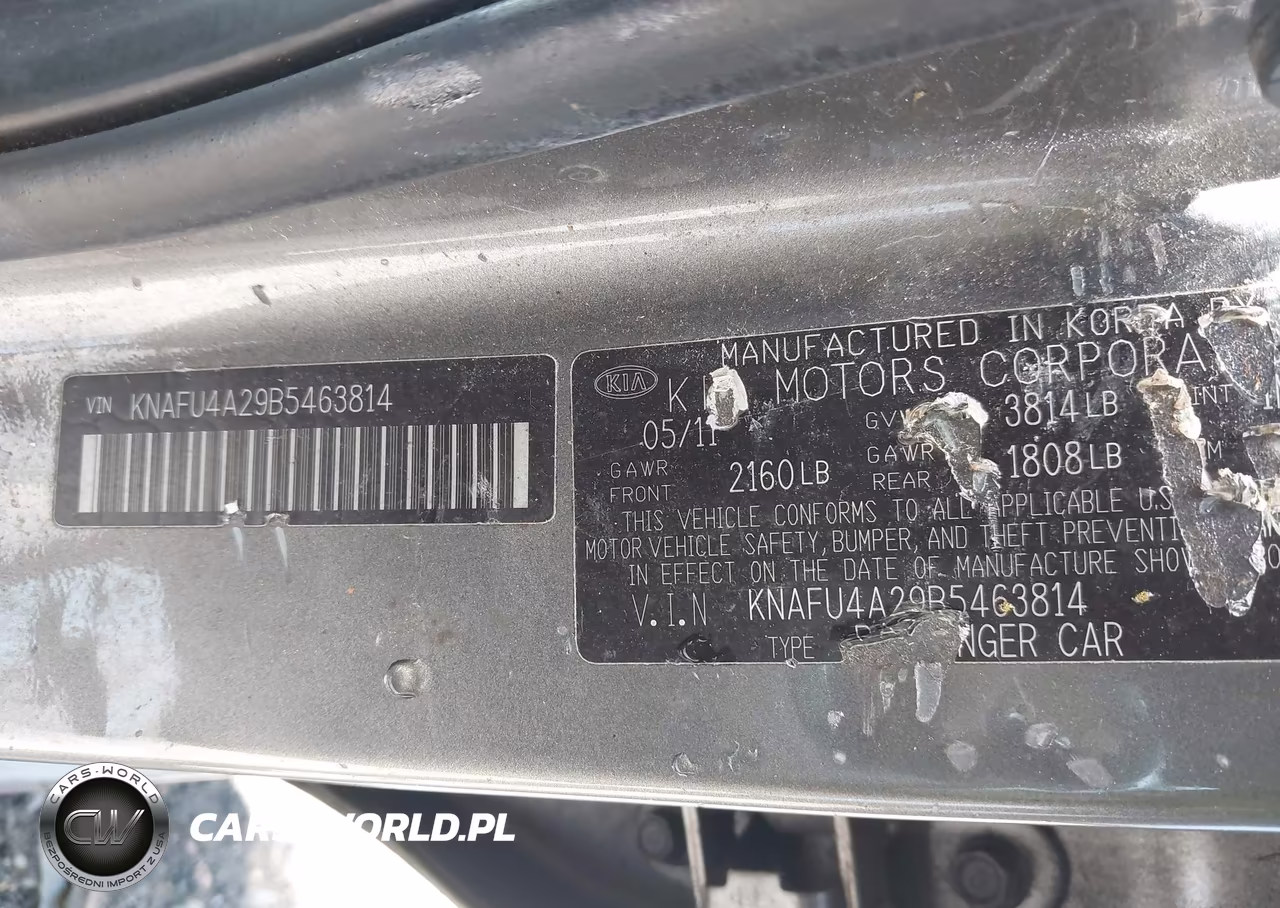2011 Kia Forte Ex VIN:KNAFU4A29B5463814 - 9
