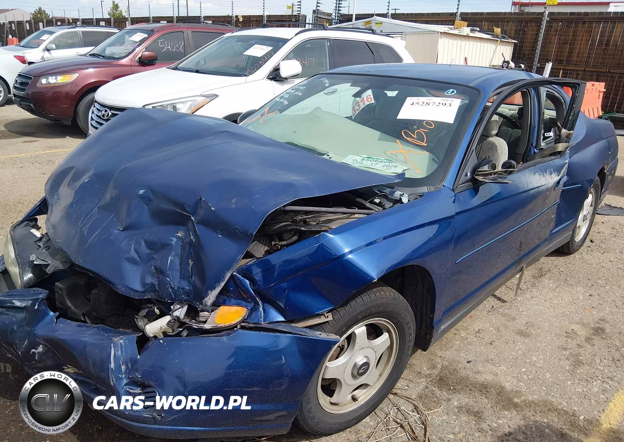 2004 Chevrolet Monte Carlo Ls VIN:2G1WW12E049193536 - 2