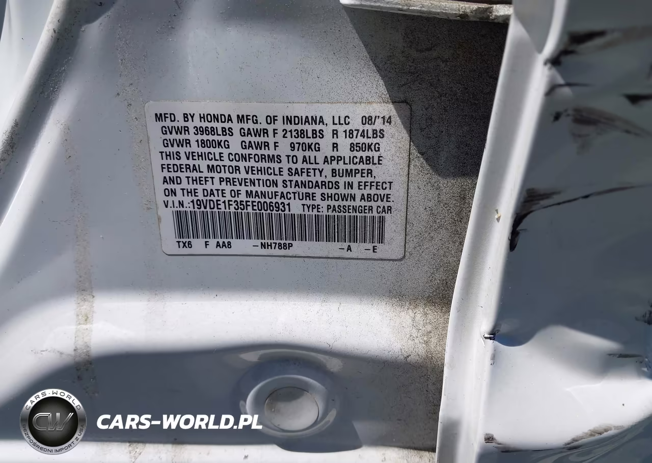 2015 Acura Ilx 2.0L VIN:19VDE1F35FE006931 - 9
