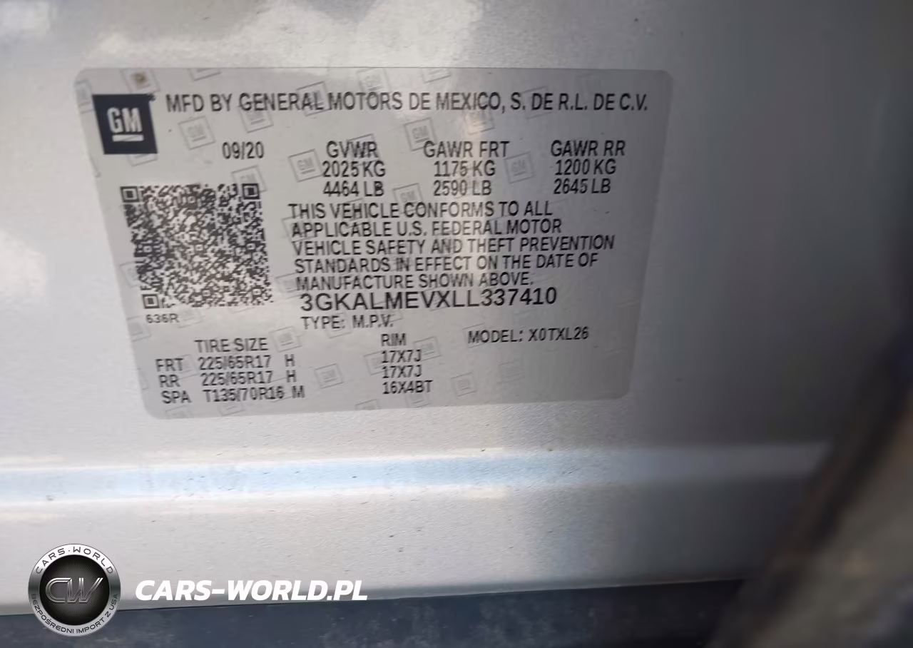 2020 GMC Terrain Fwd Sle VIN:3GKALMEVXLL337410 - 9