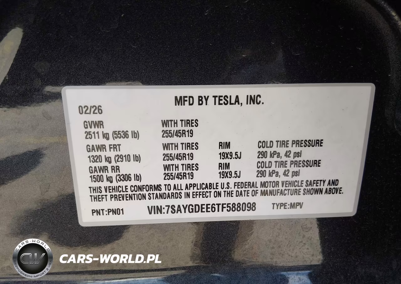 2026 Tesla Model Y All-Wheel Drive-Long Range Launch Series-Premium All-Wheel Drive VIN:7SAYGDEE6TF588098 - 9
