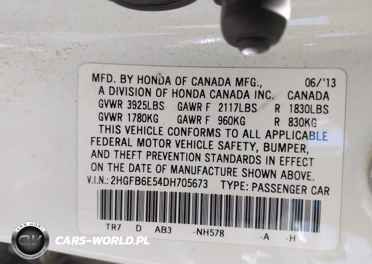 2013 Honda Civic Si VIN:2HGFB6E54DH705673 - 9