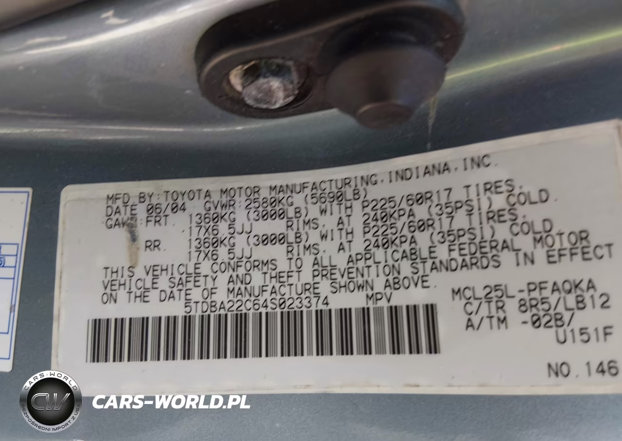 2004 Toyota Sienna Xle Limited VIN:5TDBA22C64S023374 - 9
