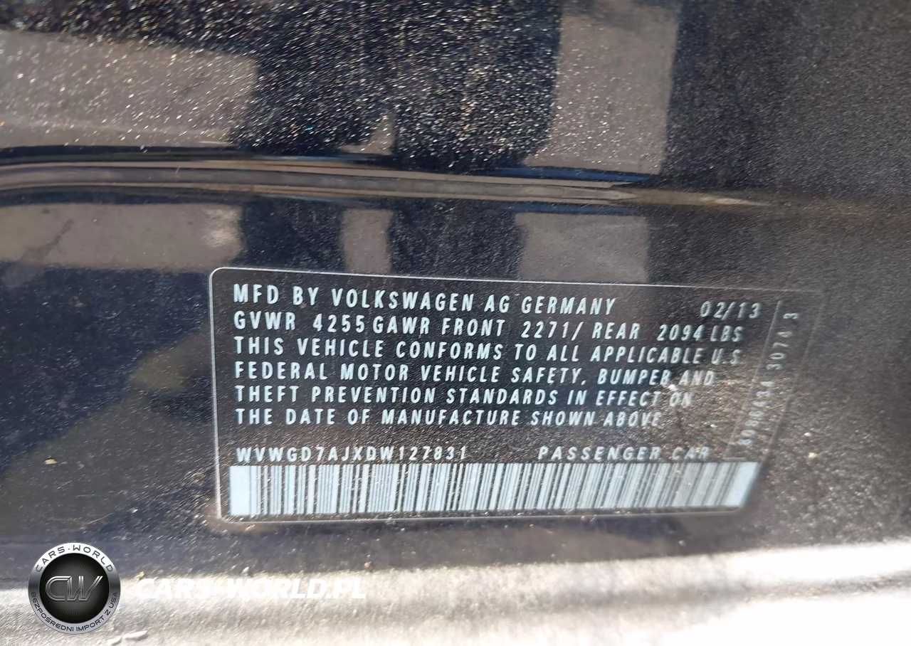 2013 Volkswagen Gti Wolfsburg Edition VIN:WVWGD7AJXDW127831 - 9