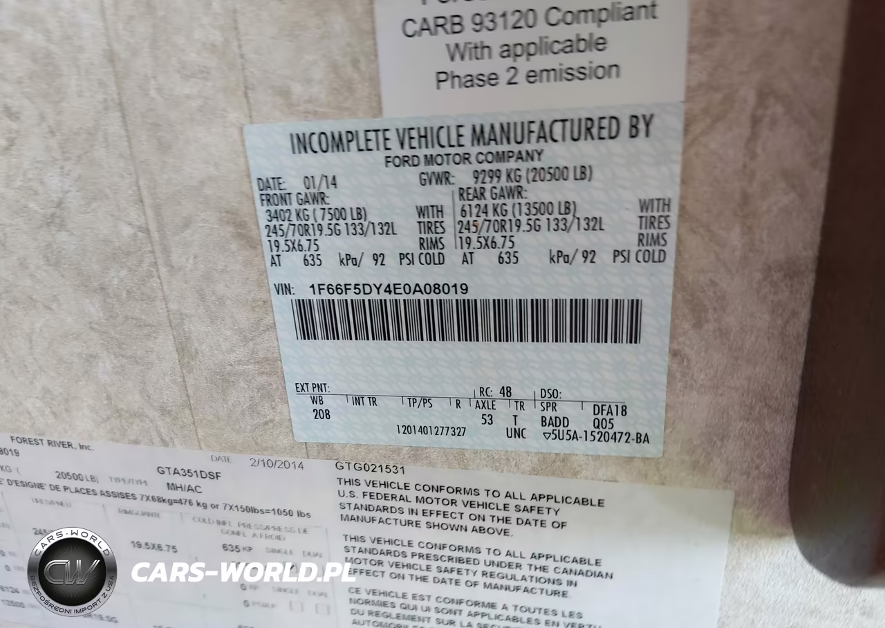 2014 Ford F53 VIN:1F66F5DY4E0A08019 - 9