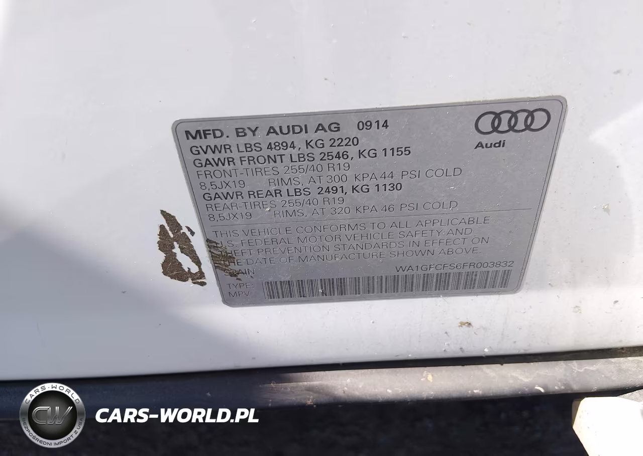 2015 Audi Q3 2.0T Premium Plus VIN:WA1GFCFS6FR003832 - 9