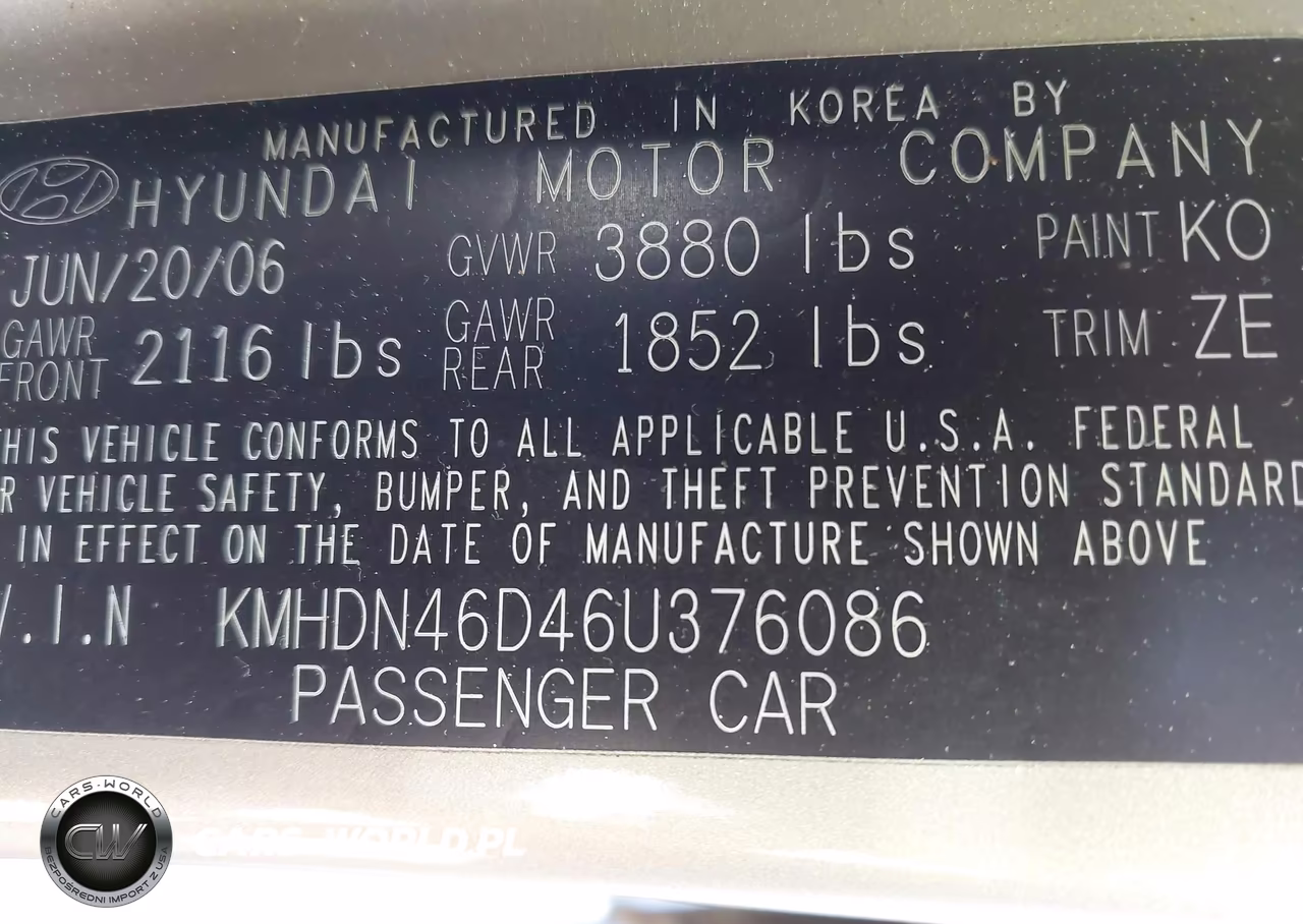 2006 Hyundai Elantra Gls-Limited VIN:KMHDN46D46U376086 - 9