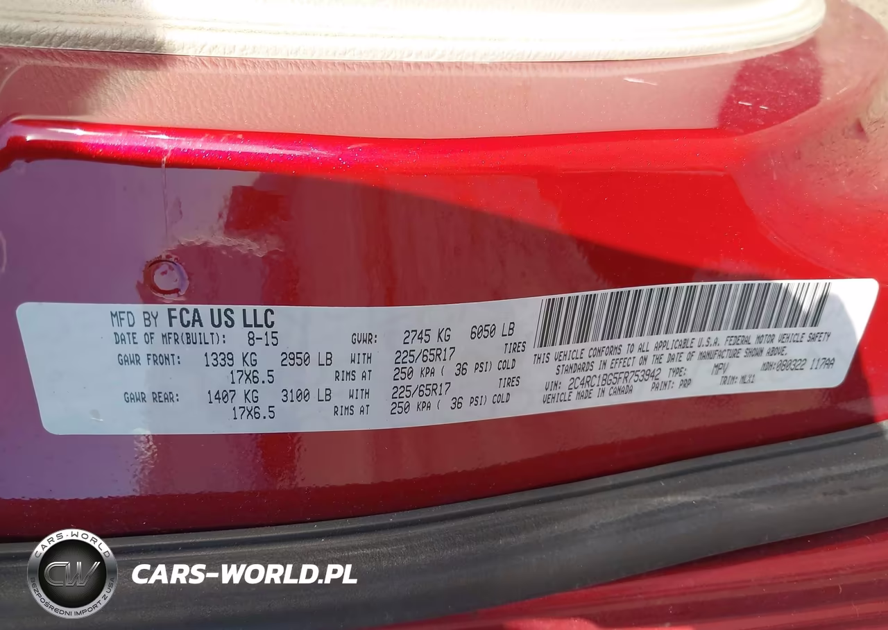 2015 Chrysler Town & Country Touring VIN:2C4RC1BG5FR753942 - 9